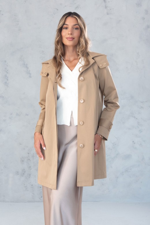 Parka com capuz removvel