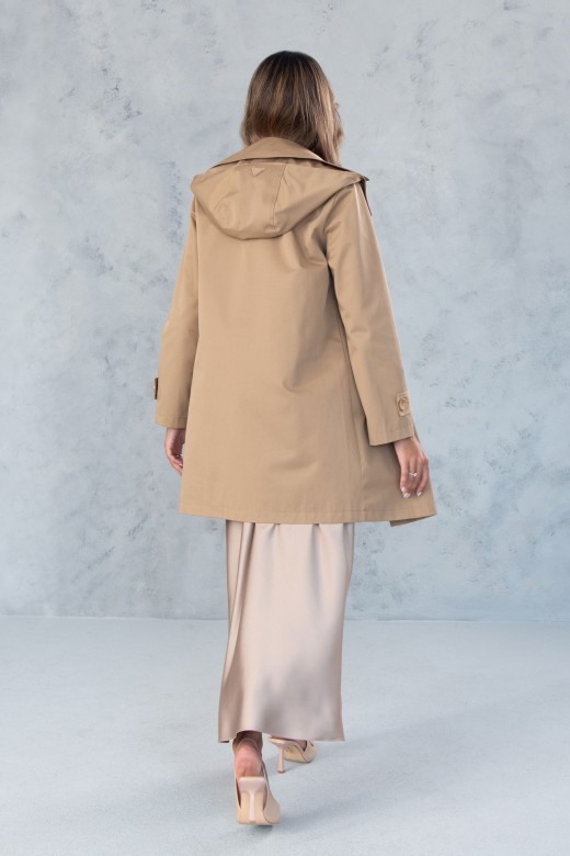 Parka com capuz removvel