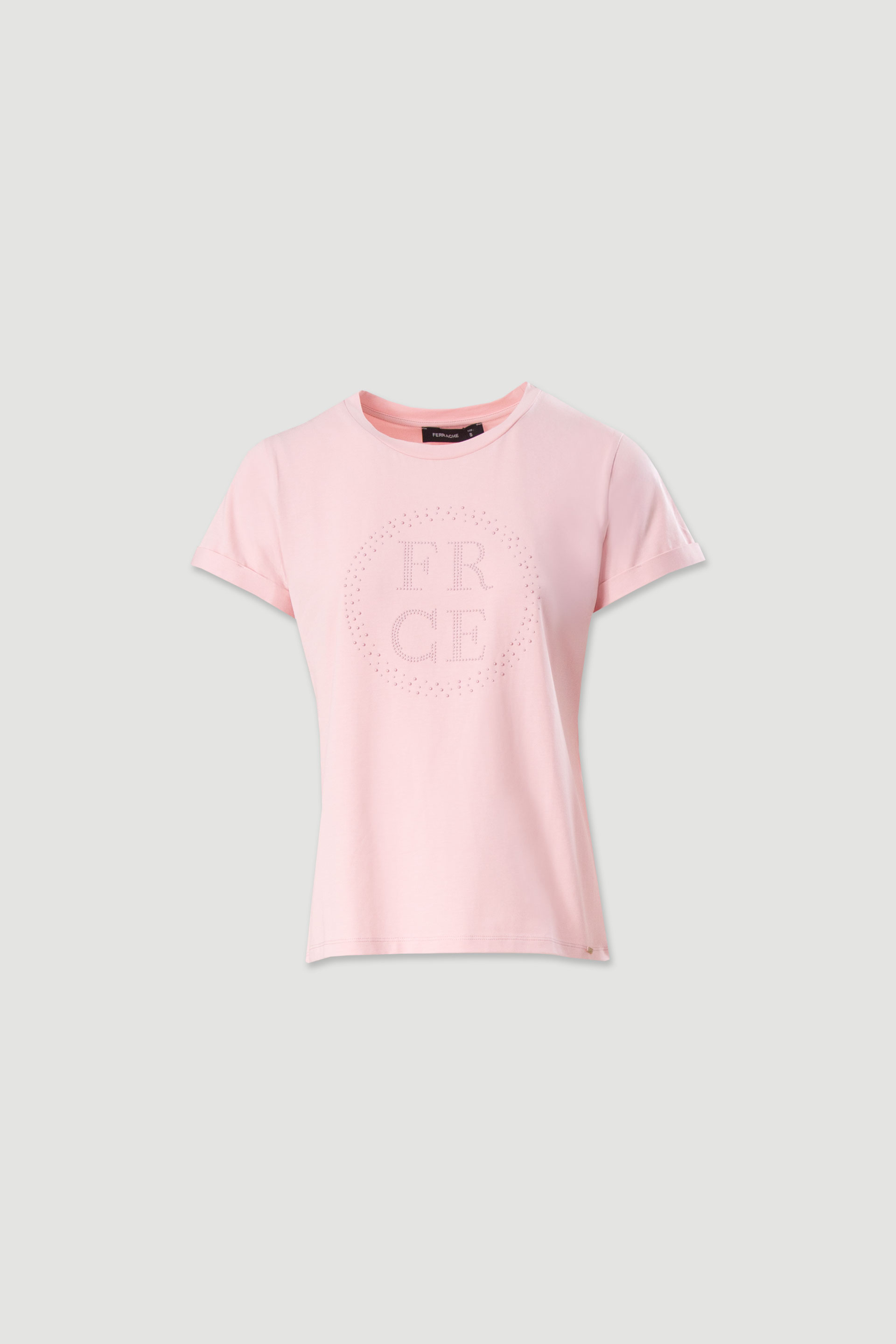 Cotton t-shirt with front transfer print