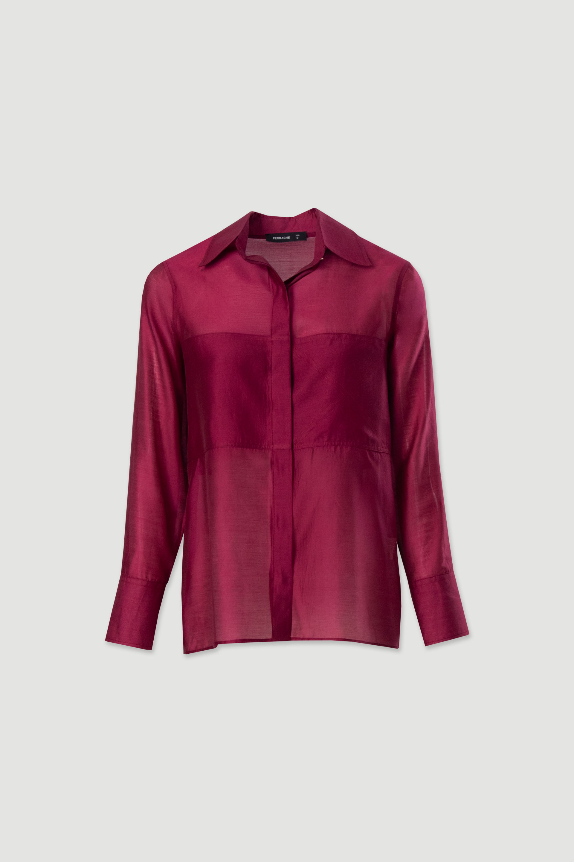 Blusa em liocel com detalhe de tecido duplo na frente