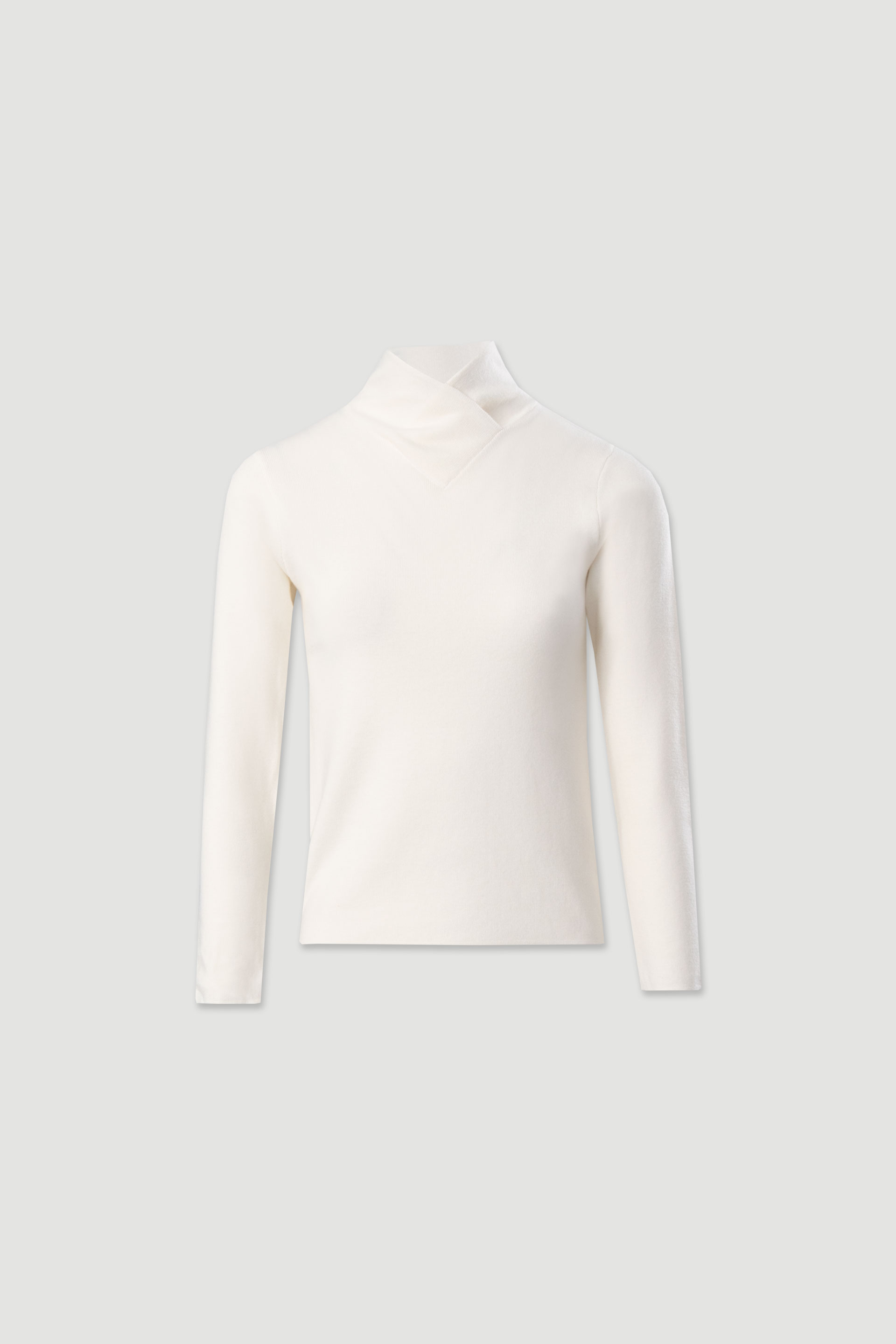 Jersey de punto con cuello cruzado