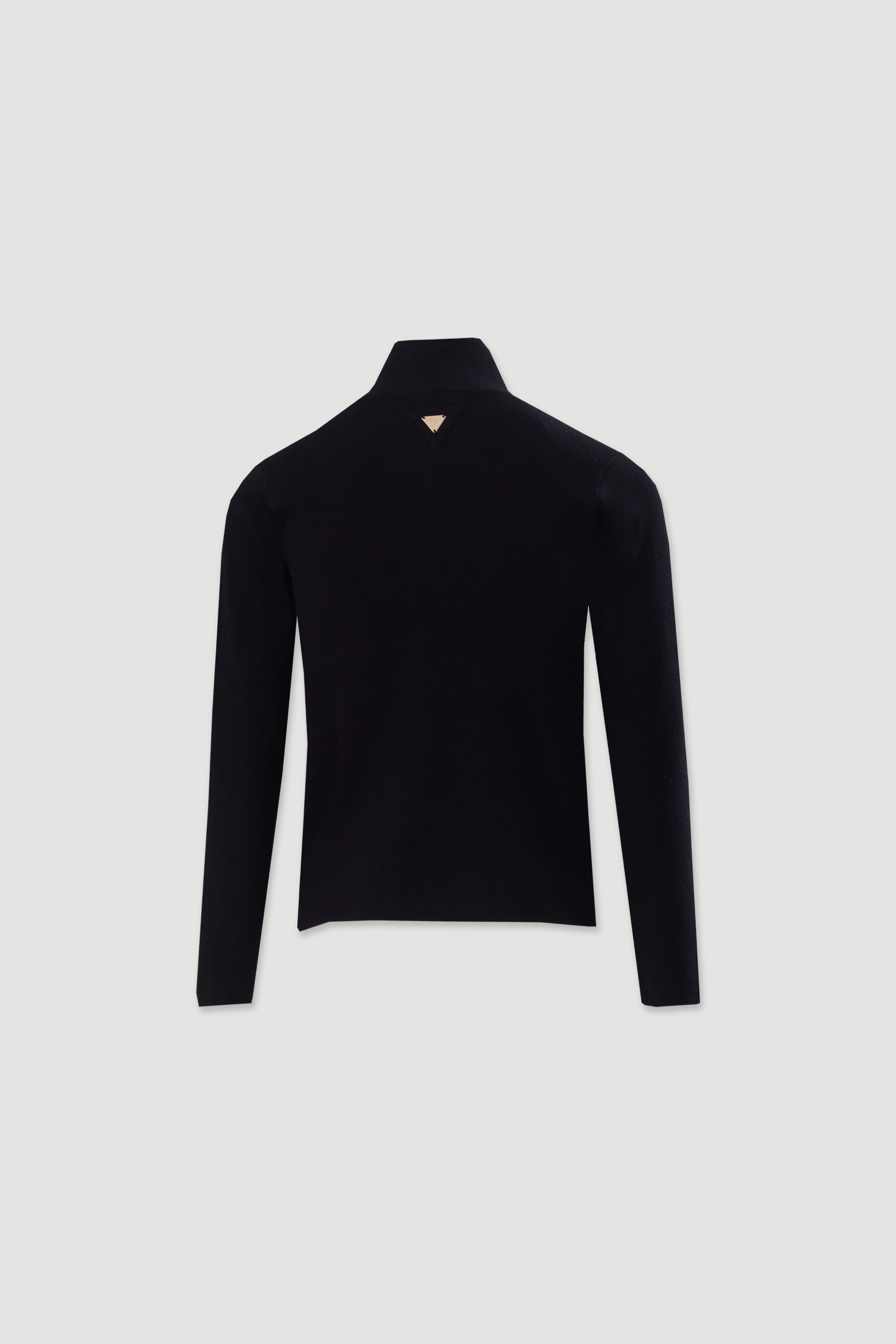 Jersey de punto con cuello cruzado