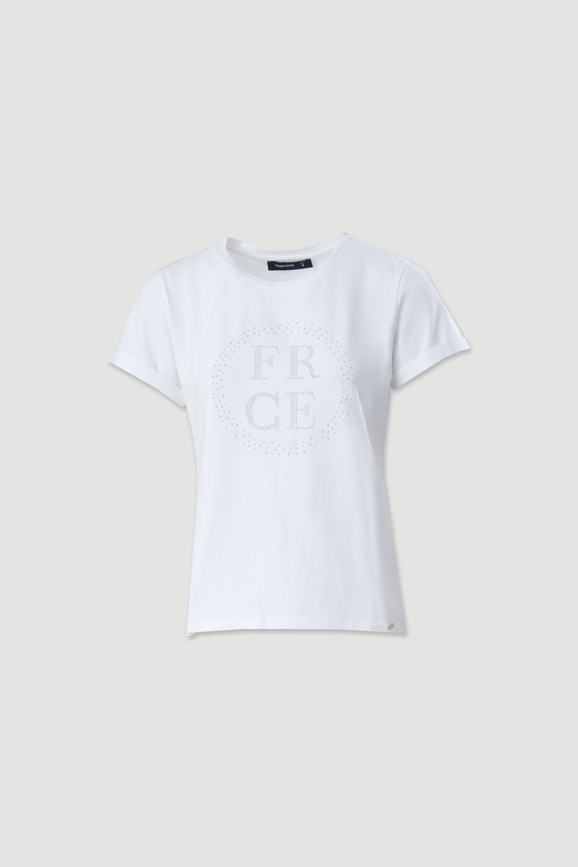 Cotton t-shirt with front transfer print