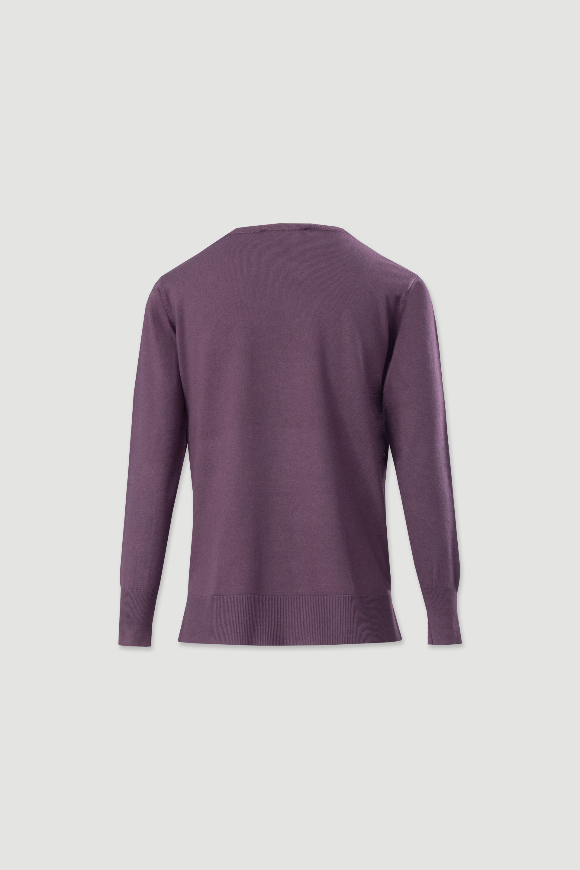 Túnica de malha com decote em v