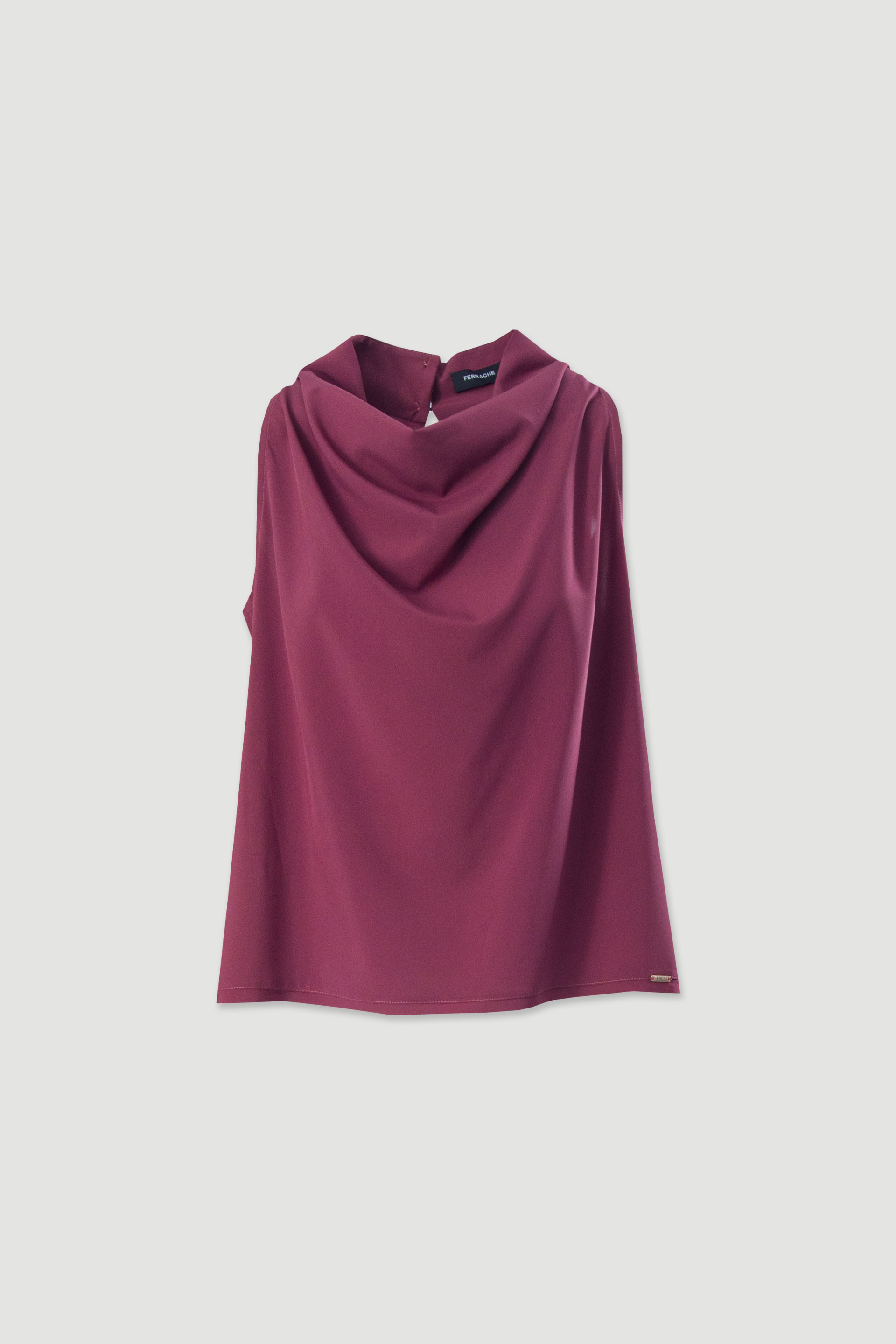 Top gola subida drapeada