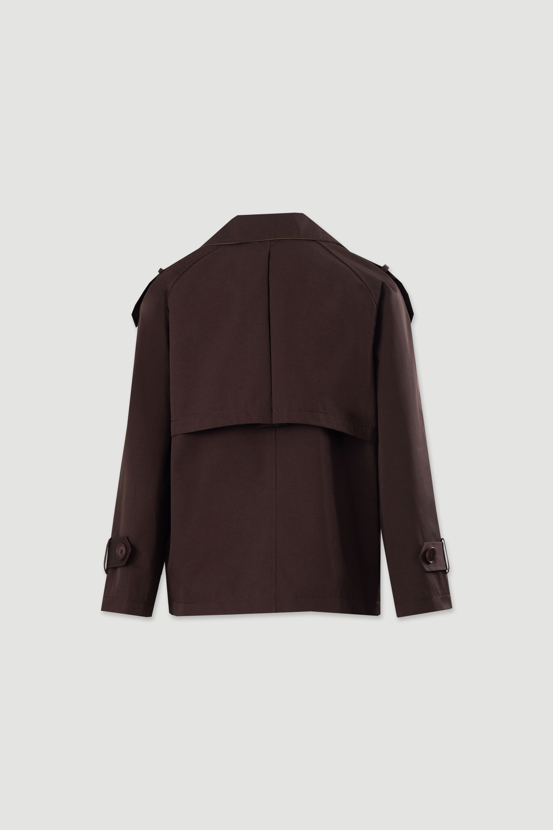 Gabardina corta cruzada