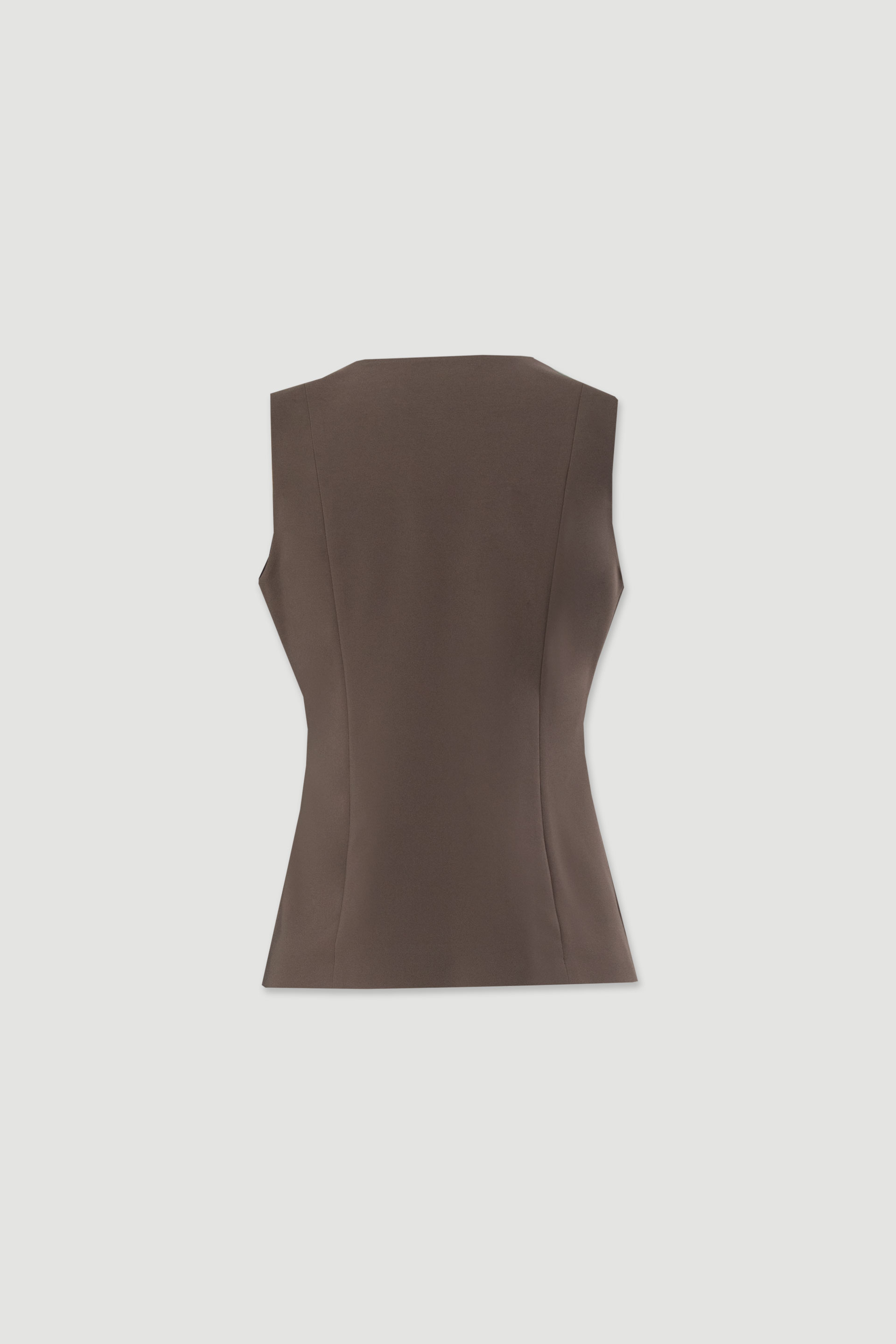 Chaleco entallado con escote en pico