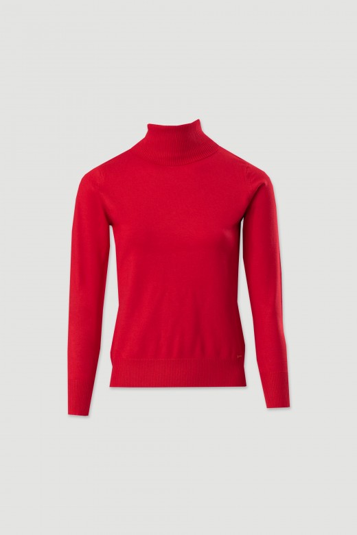 Jersey bsico de cuello alto