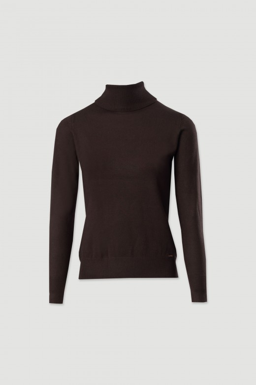 Camisola bsica de gola alta
