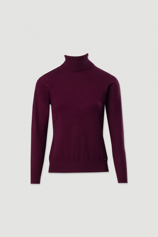 Camisola bsica de gola alta