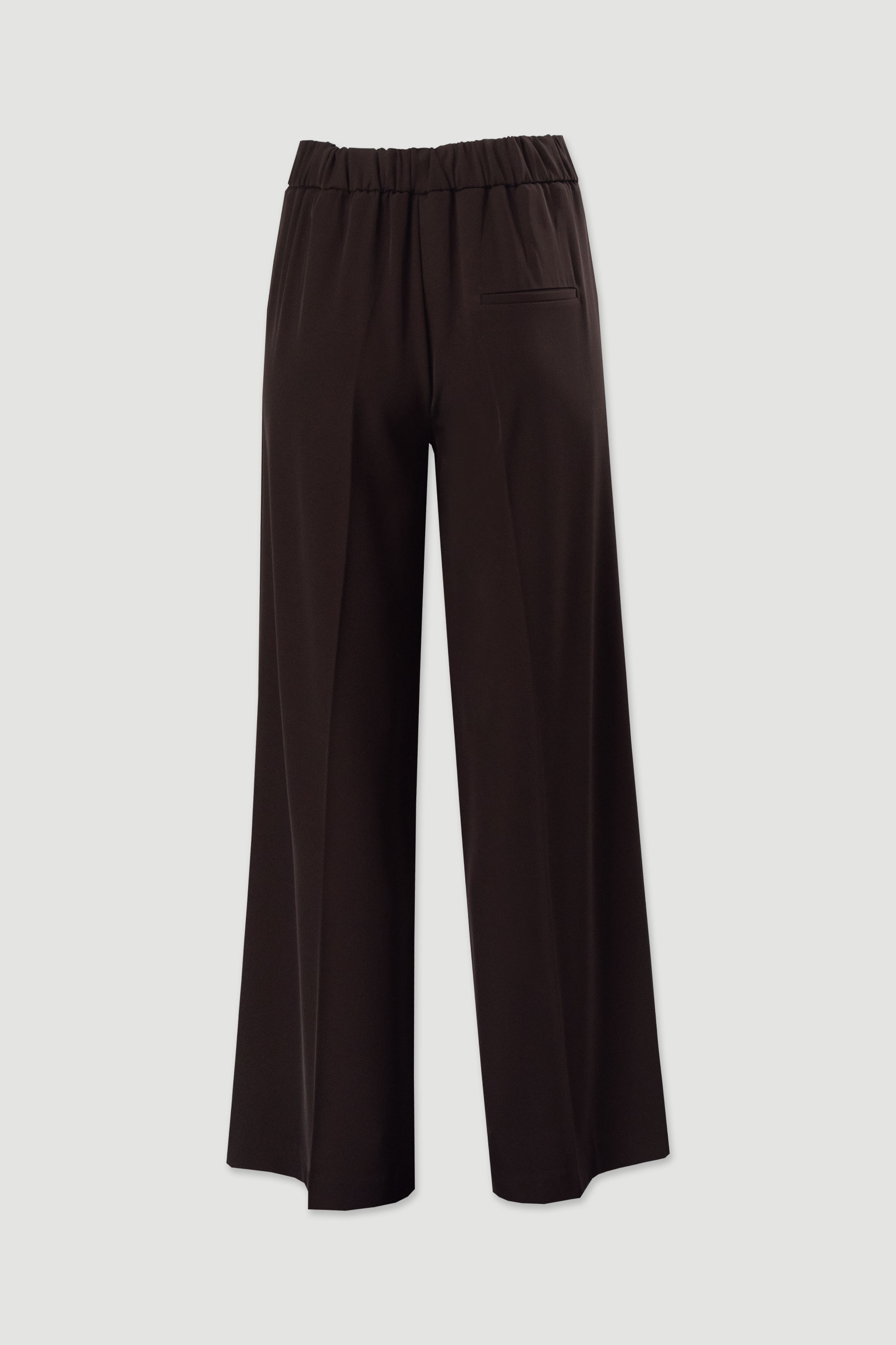 Calça wide leg com detalhe de fivelas