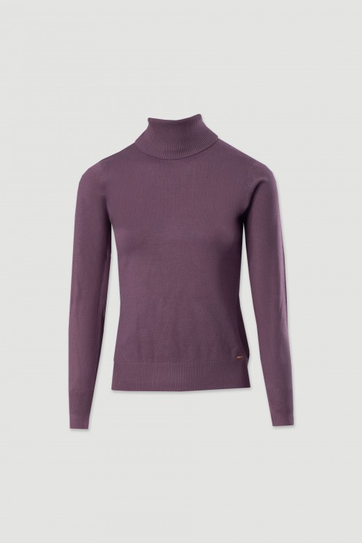 Jersey bsico de cuello alto