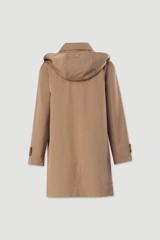 Parka com capuz removvel