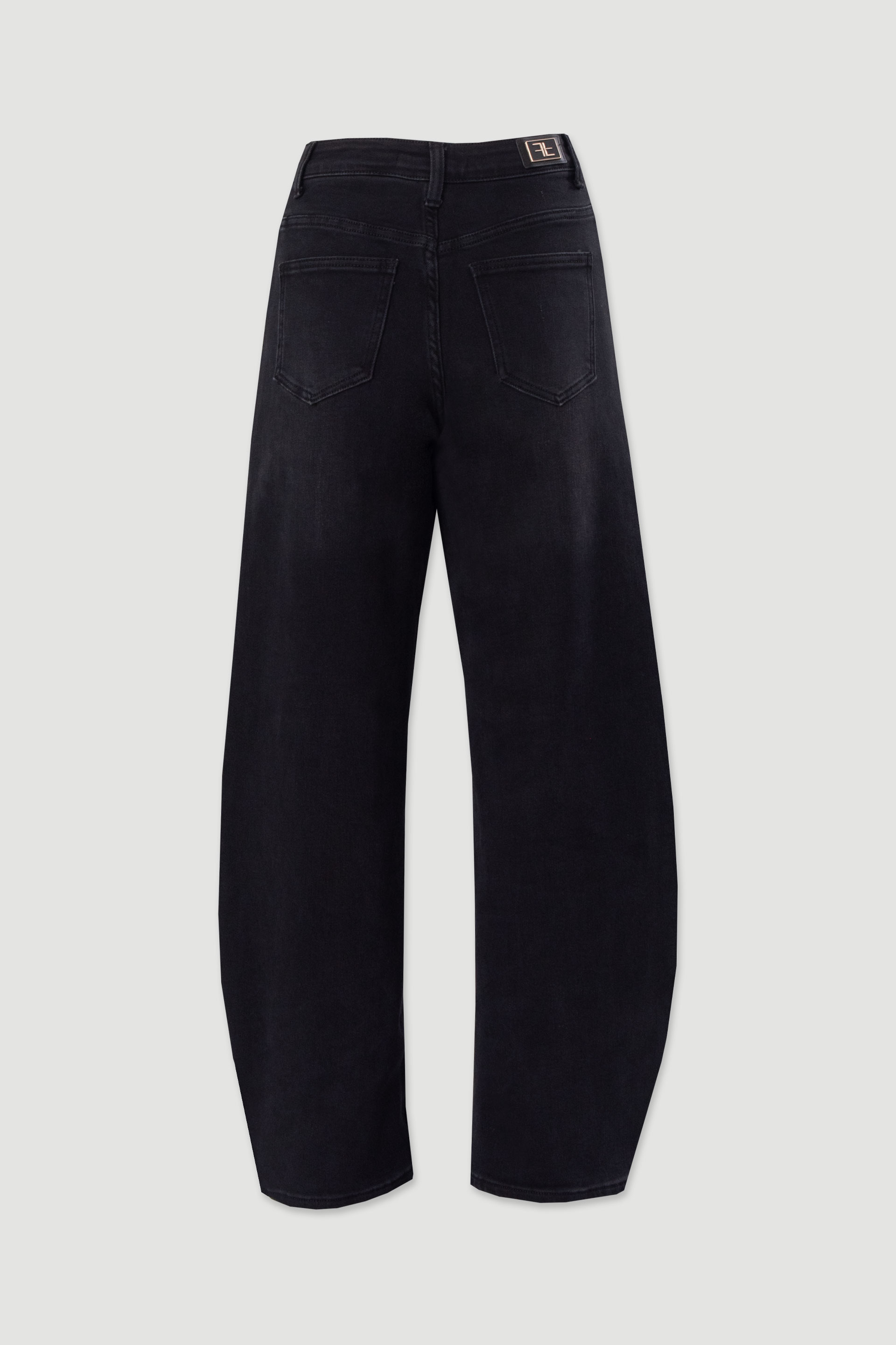 Jeans estilo globo de tiro alto