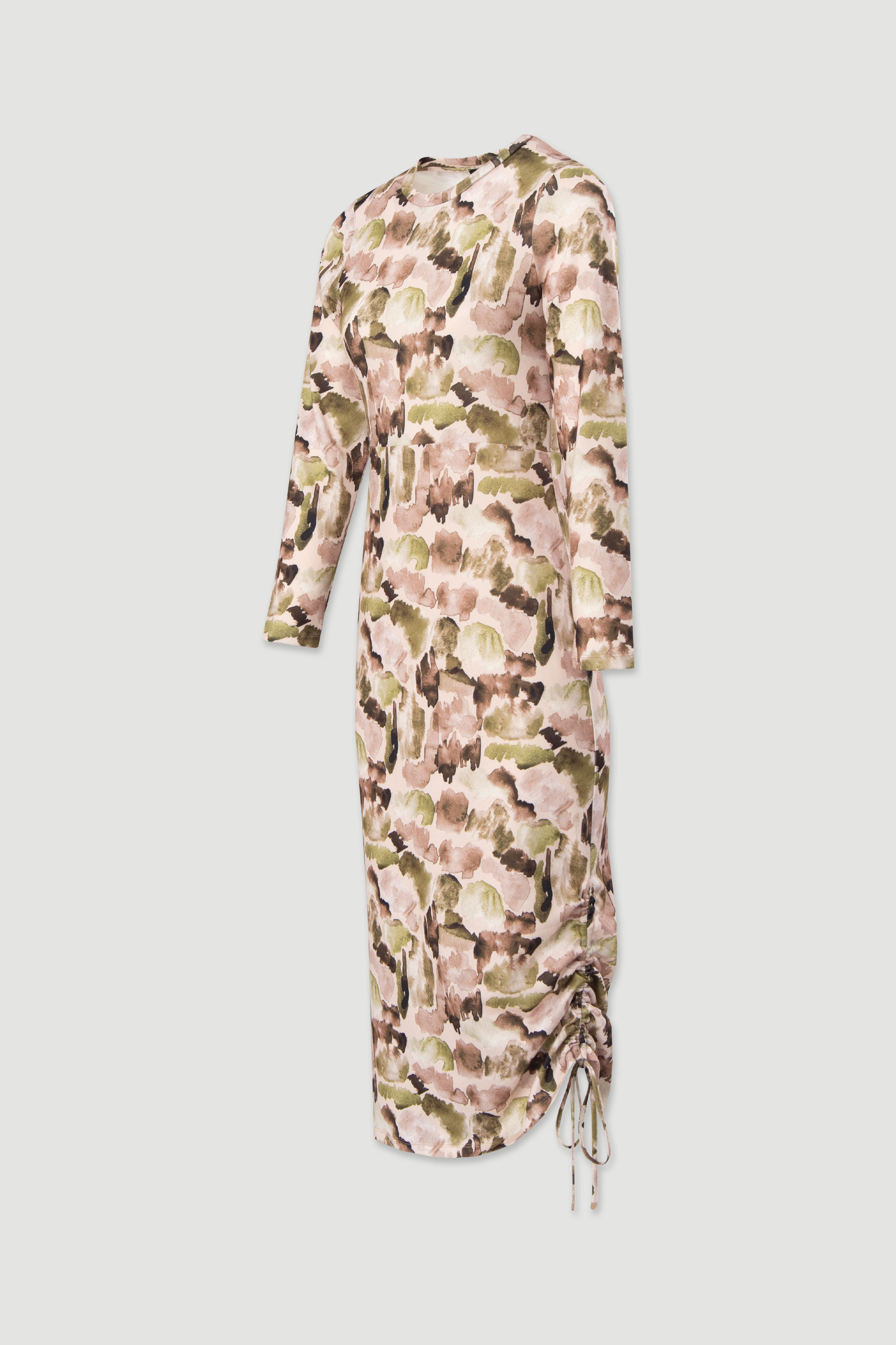 Robe midi imprimée en maille