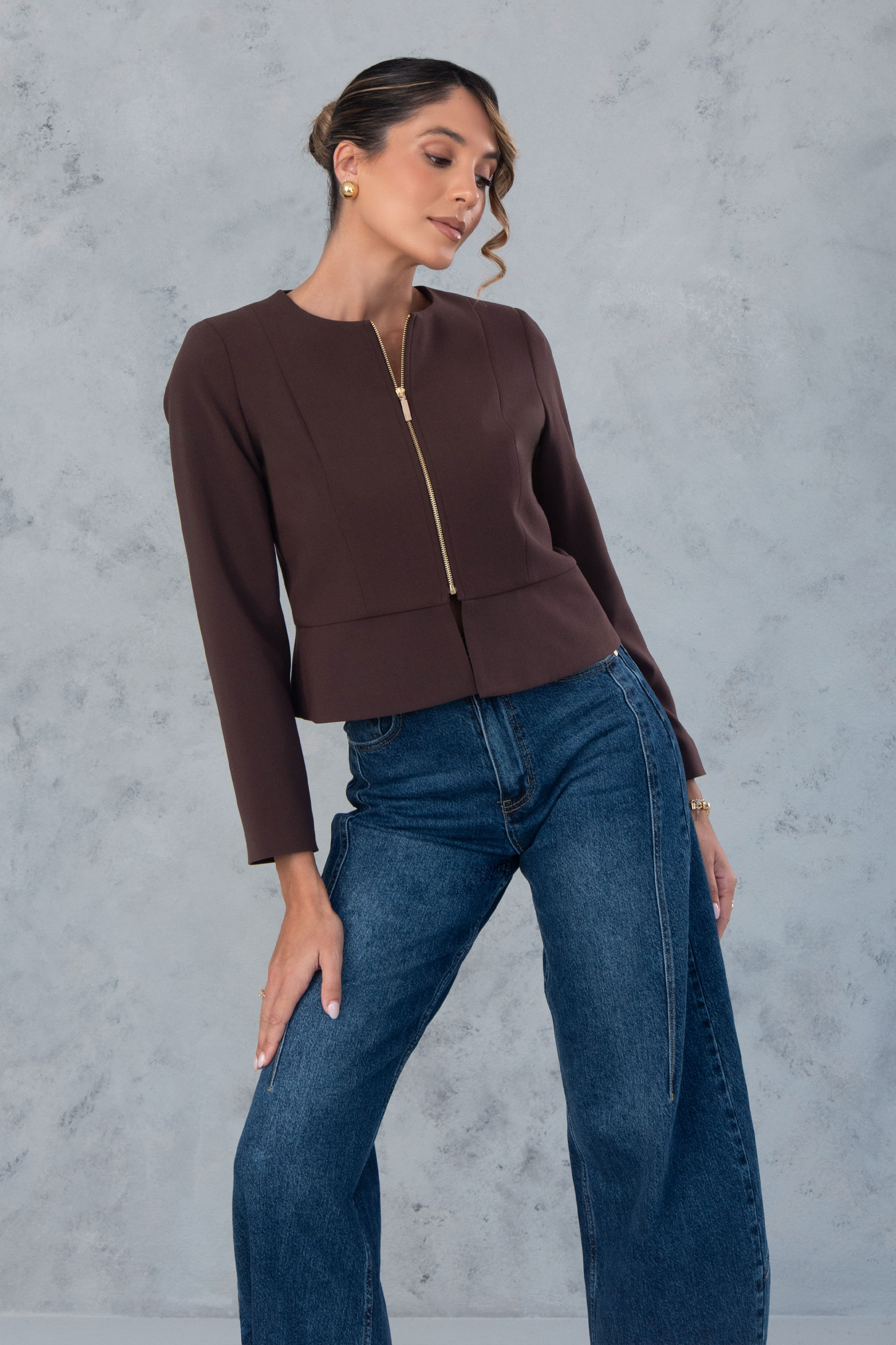 Structured classic jacket