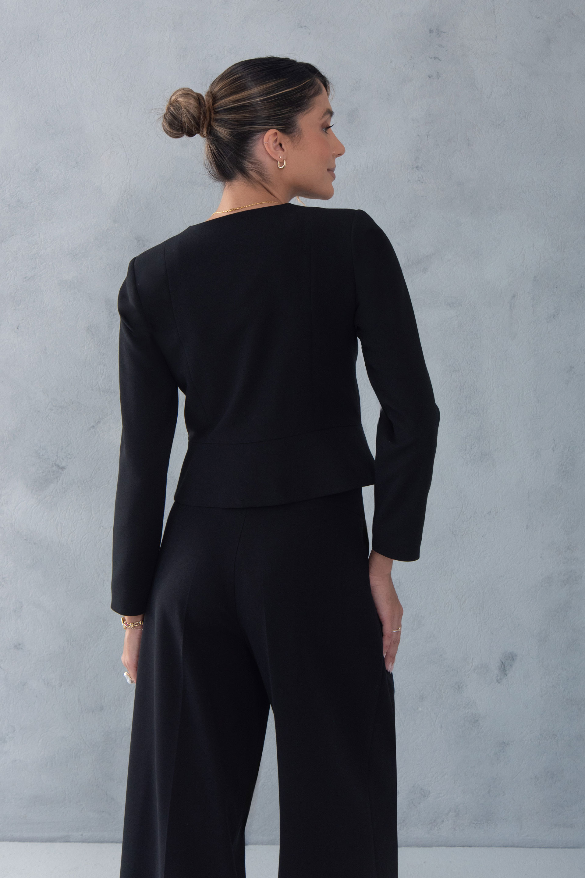 Casaco clássico estruturado