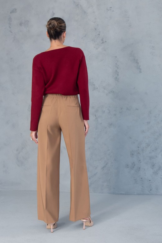 Pantaln clsico de pierna ancha