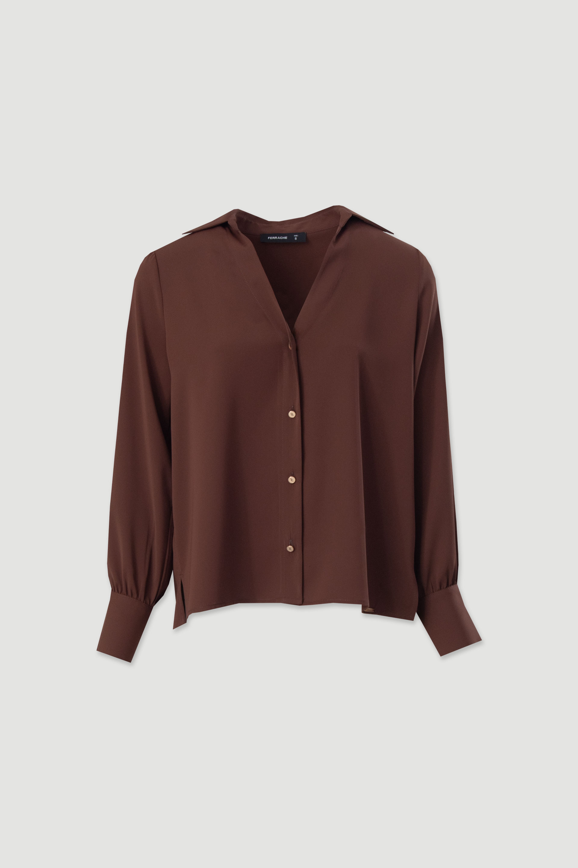 Blouse with front buttons