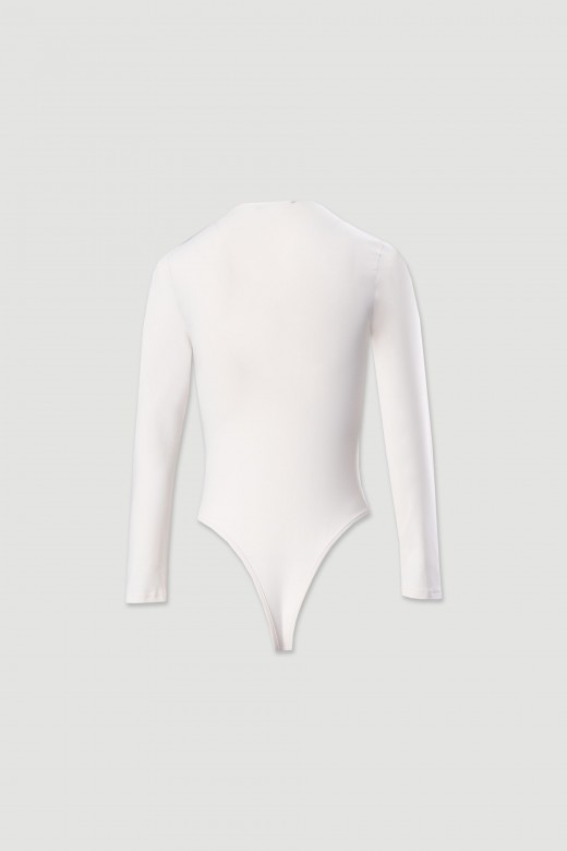 Body liso de manga comprida