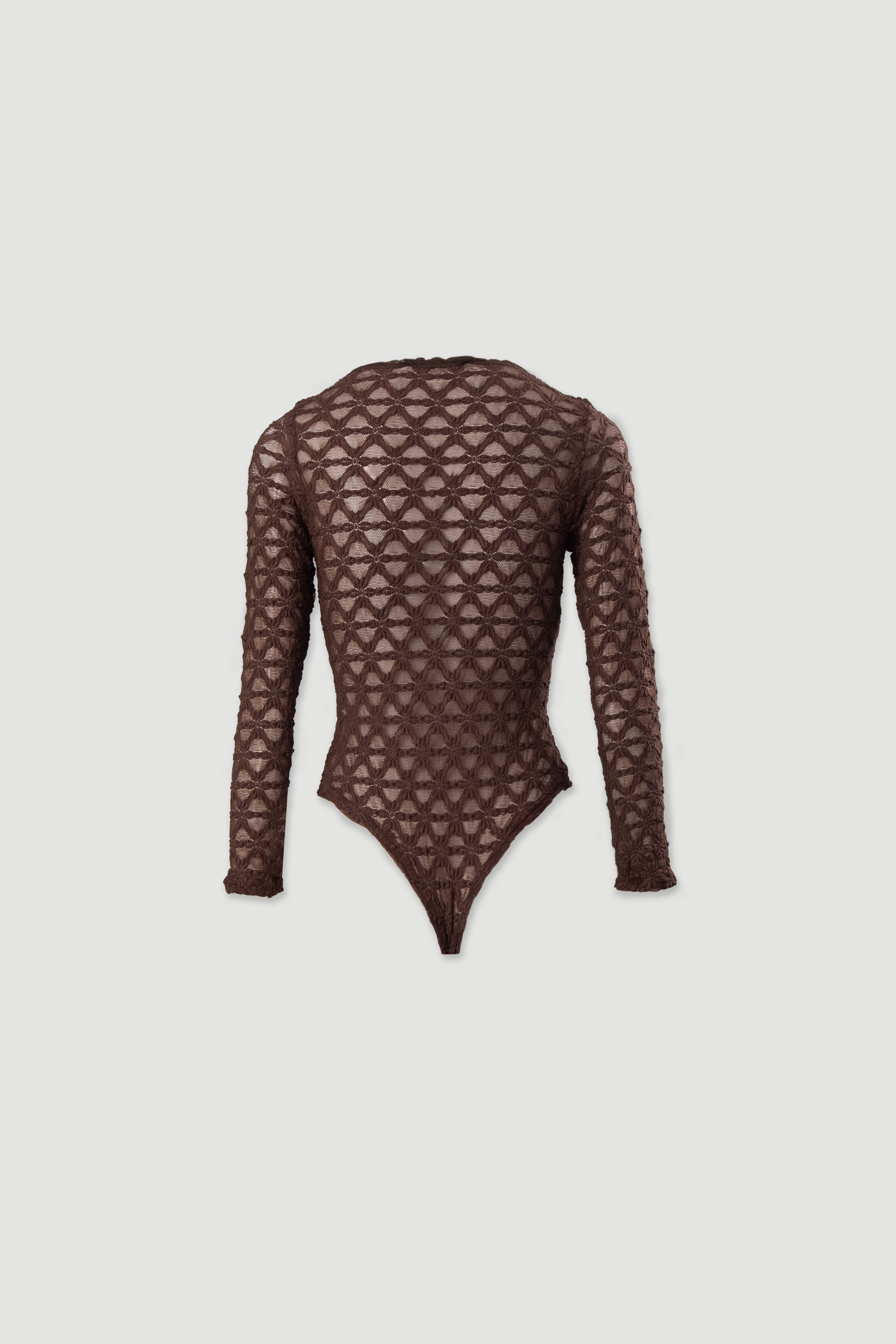 Body em renda com decote em v