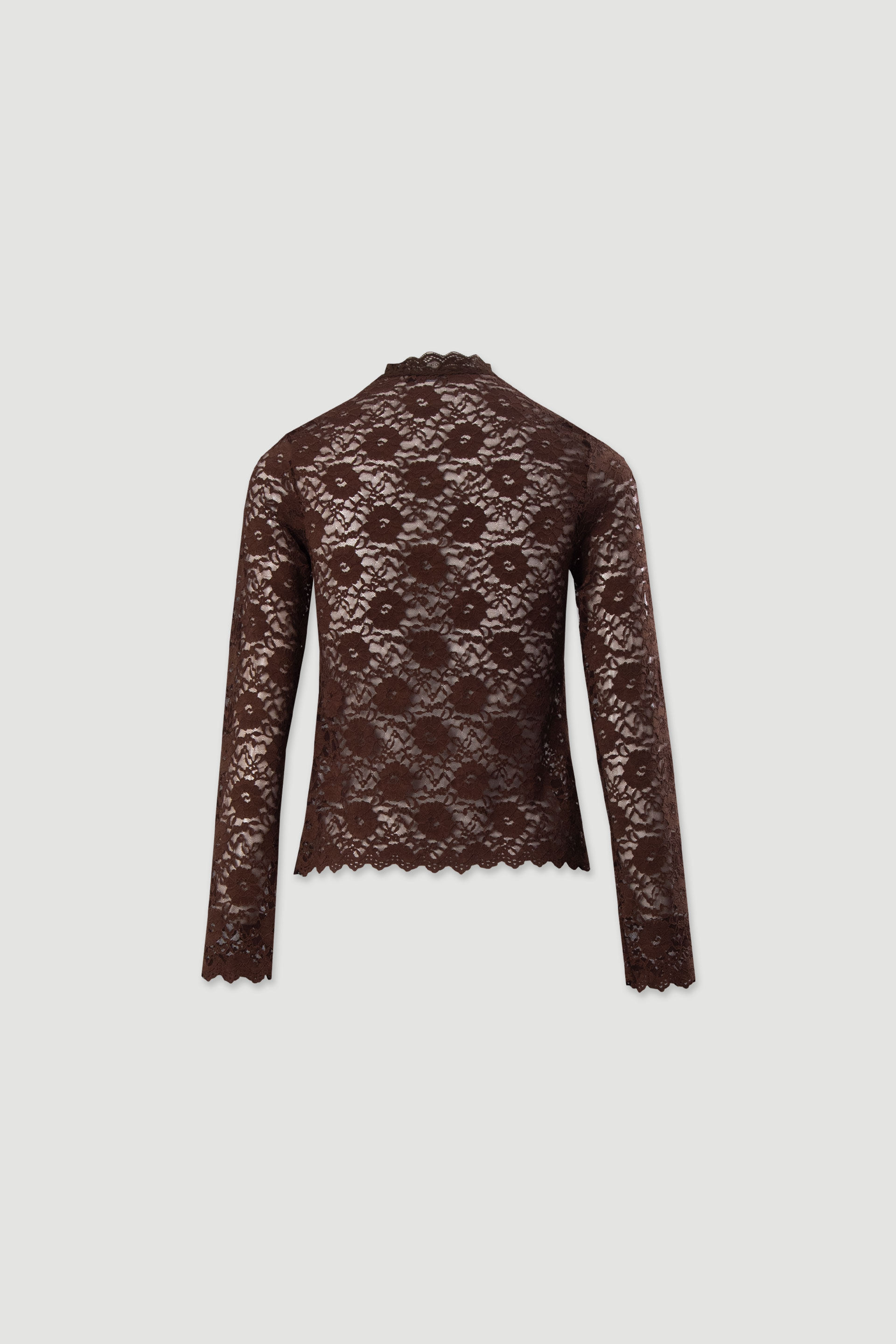 Lace top with collar