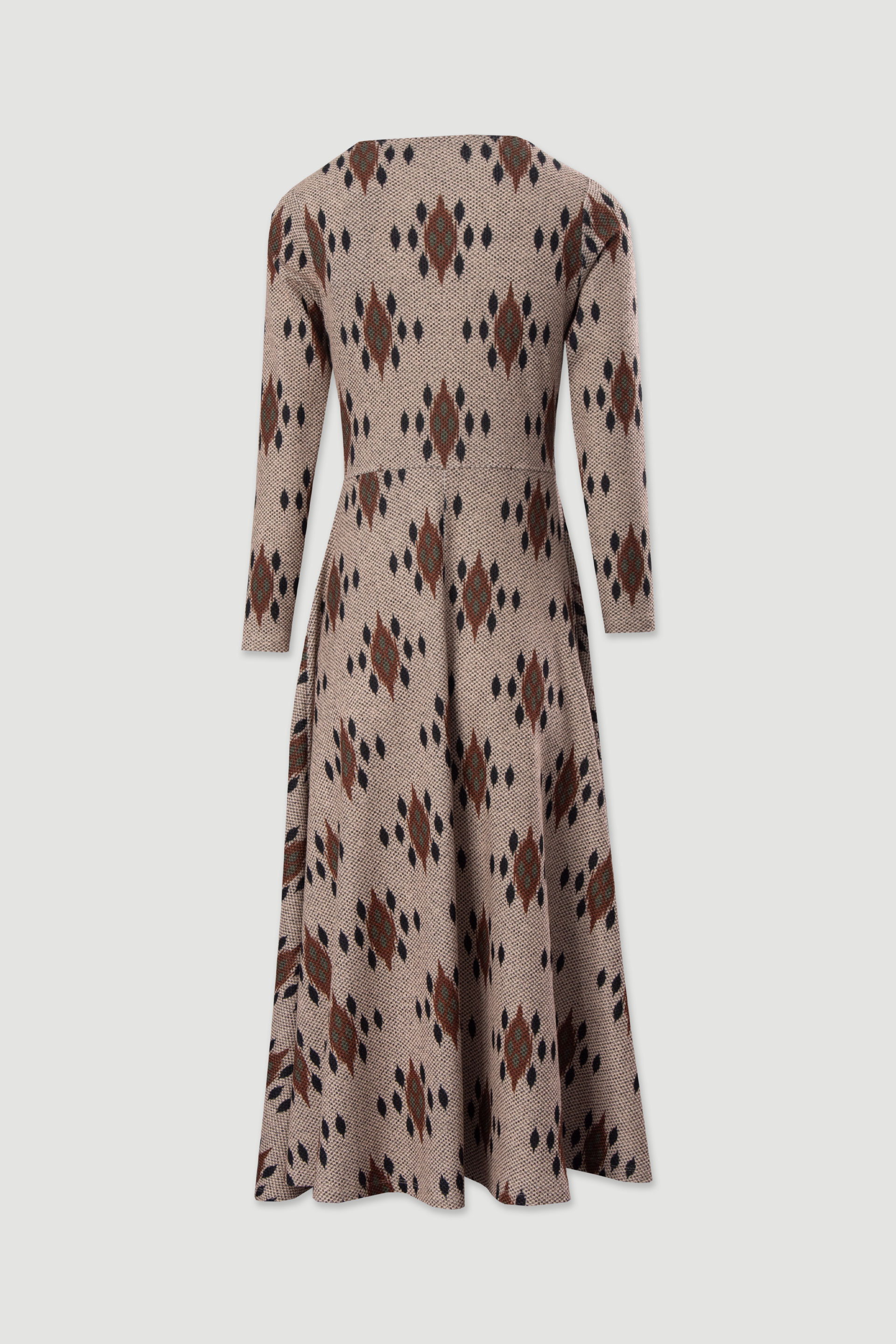 Vestido midi estampado assimétrico