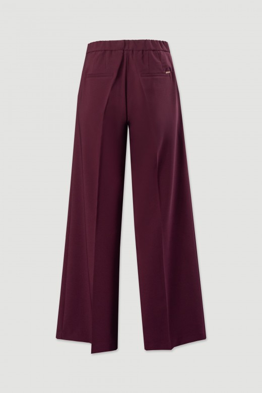 Pantaln clsico de pierna ancha