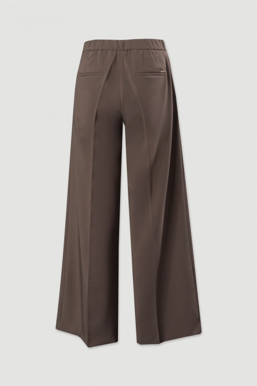 Pantaln clsico de pierna ancha