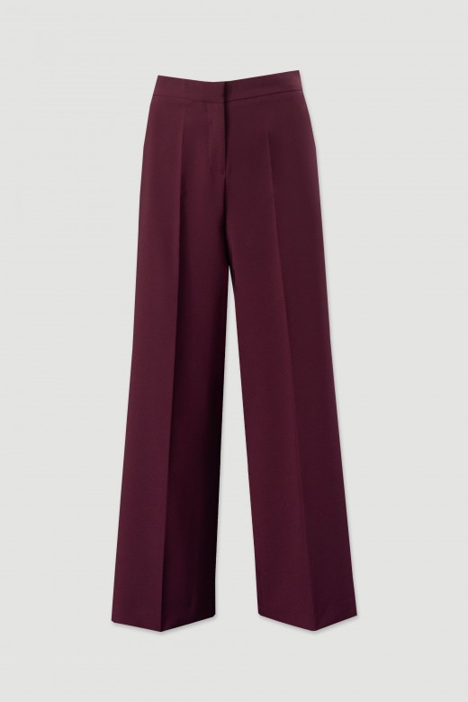 Pantaln clsico de pierna ancha