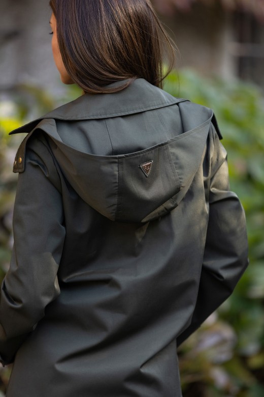 Parka com capuz removvel