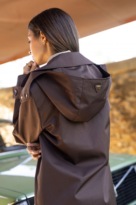 Parka com capuz removvel