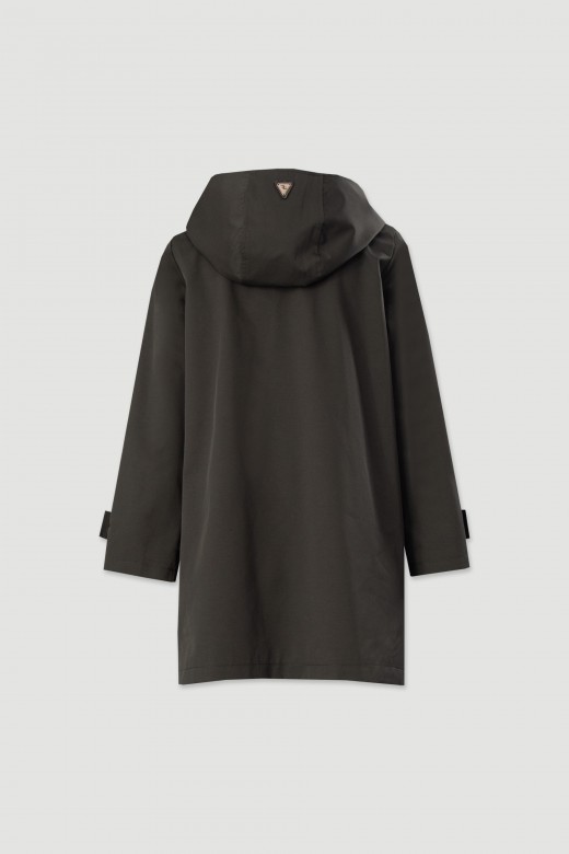 Parka com capuz removvel
