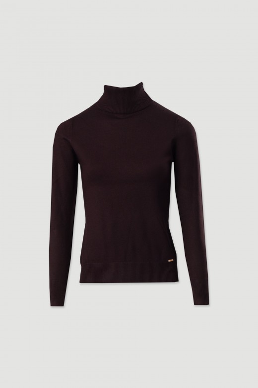 Pull basique  col roul