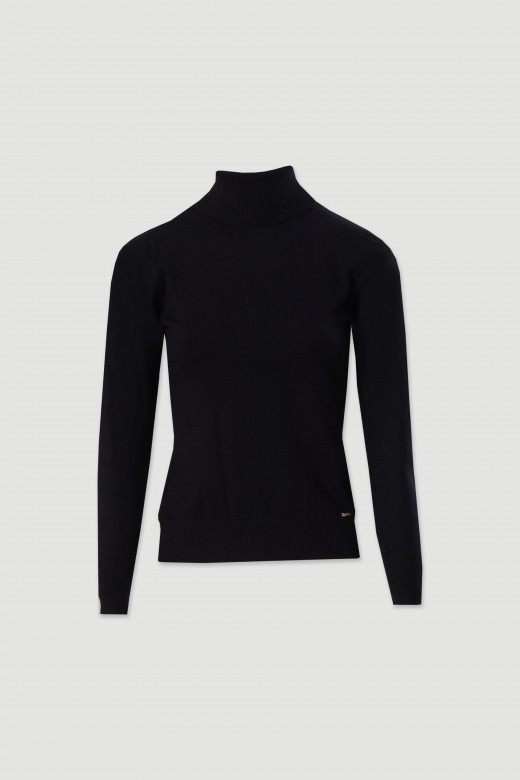 Jersey bsico de cuello alto