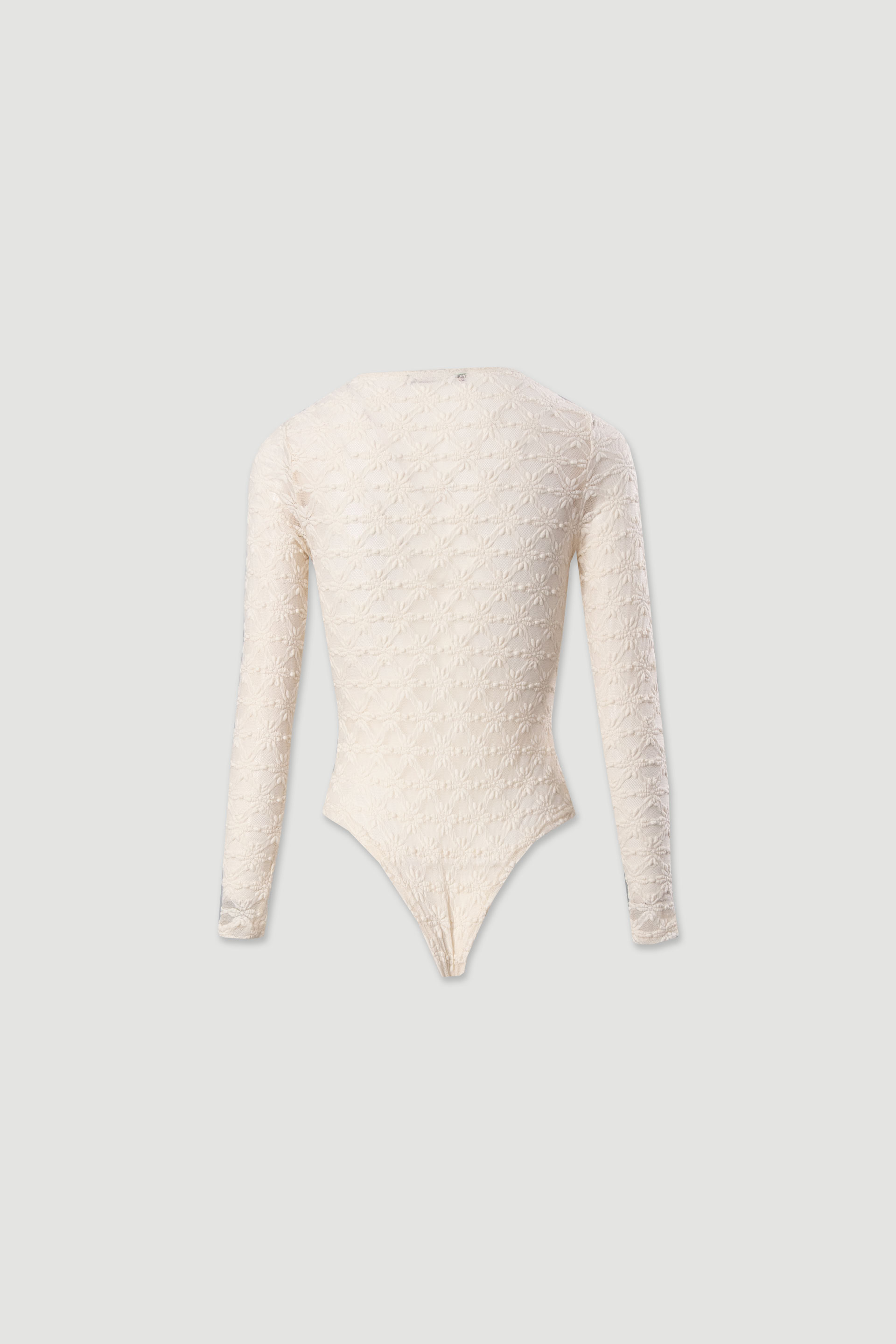 Body de encaje con escote en v
