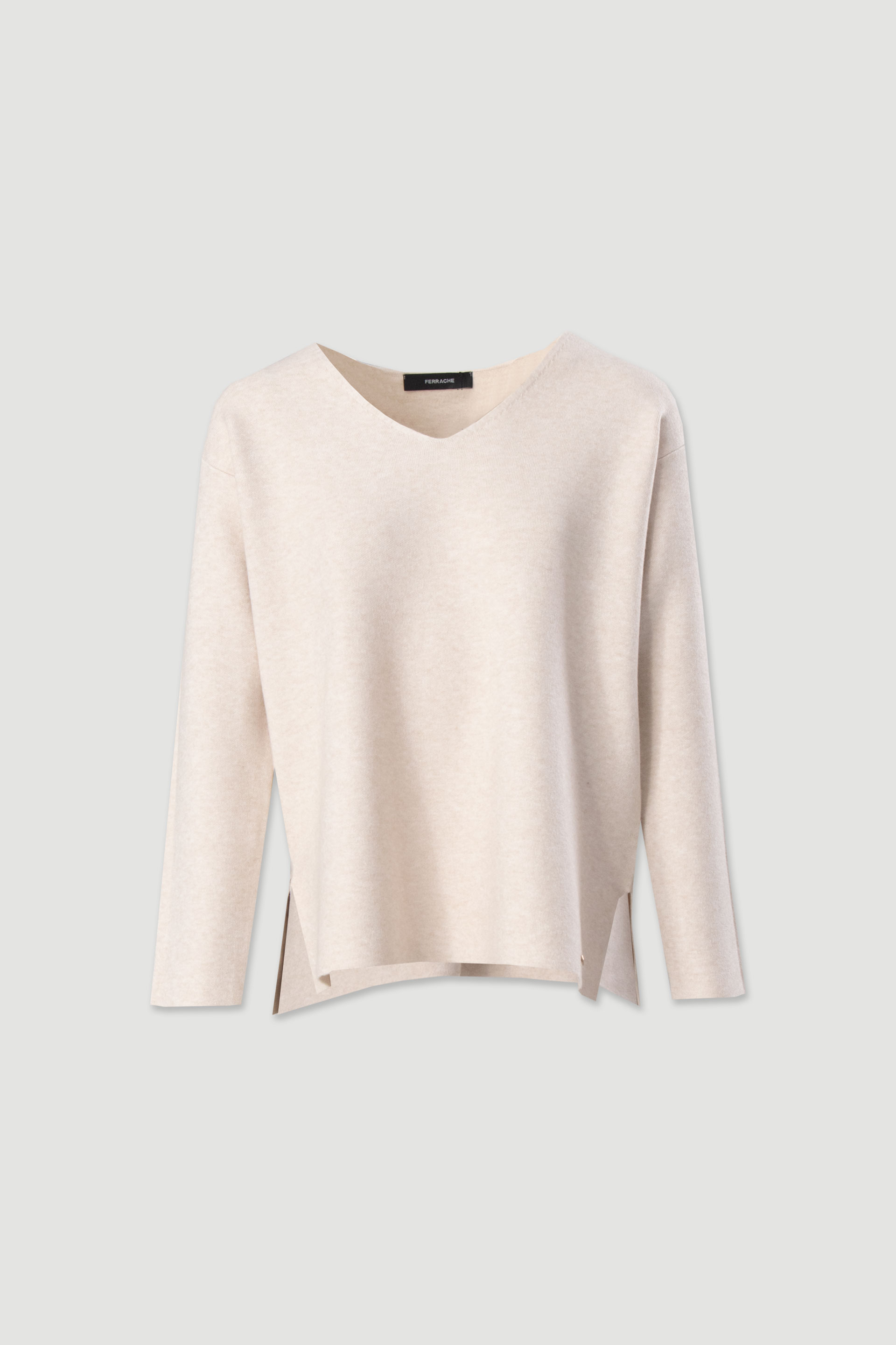 Jersey de punto con escote en v