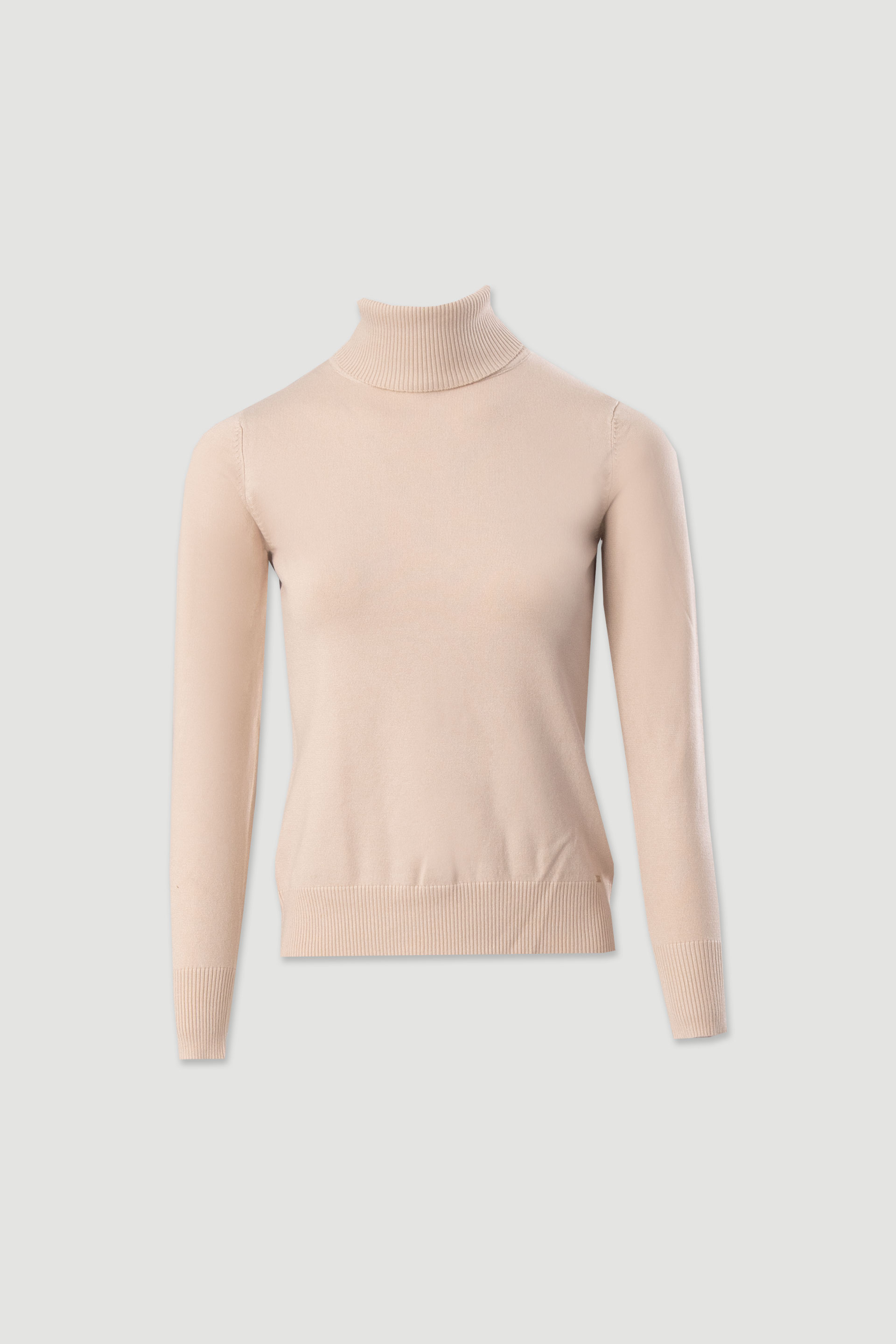 Camisola básica de gola alta