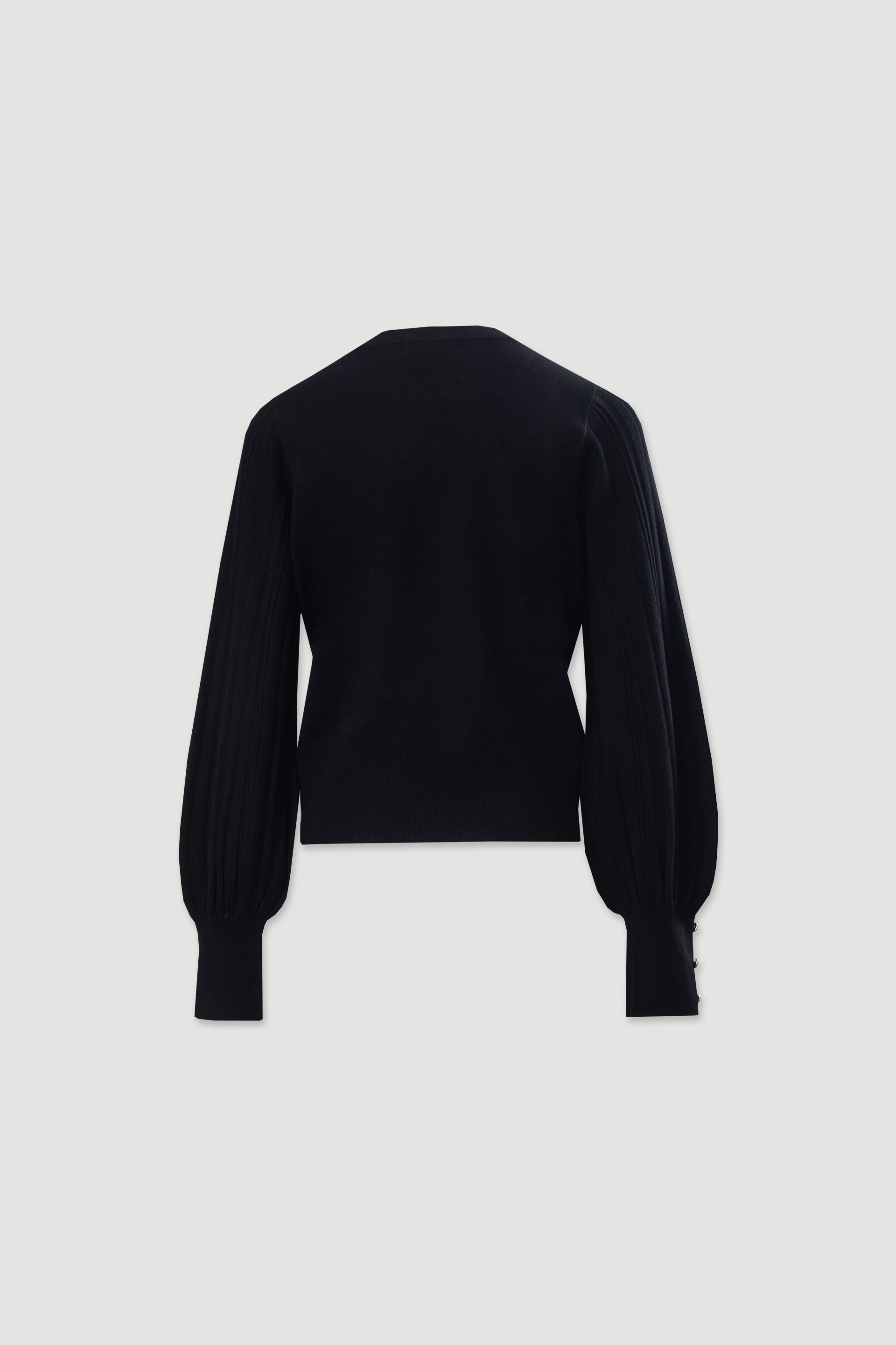 Camisola de malha com mangas abalonadas