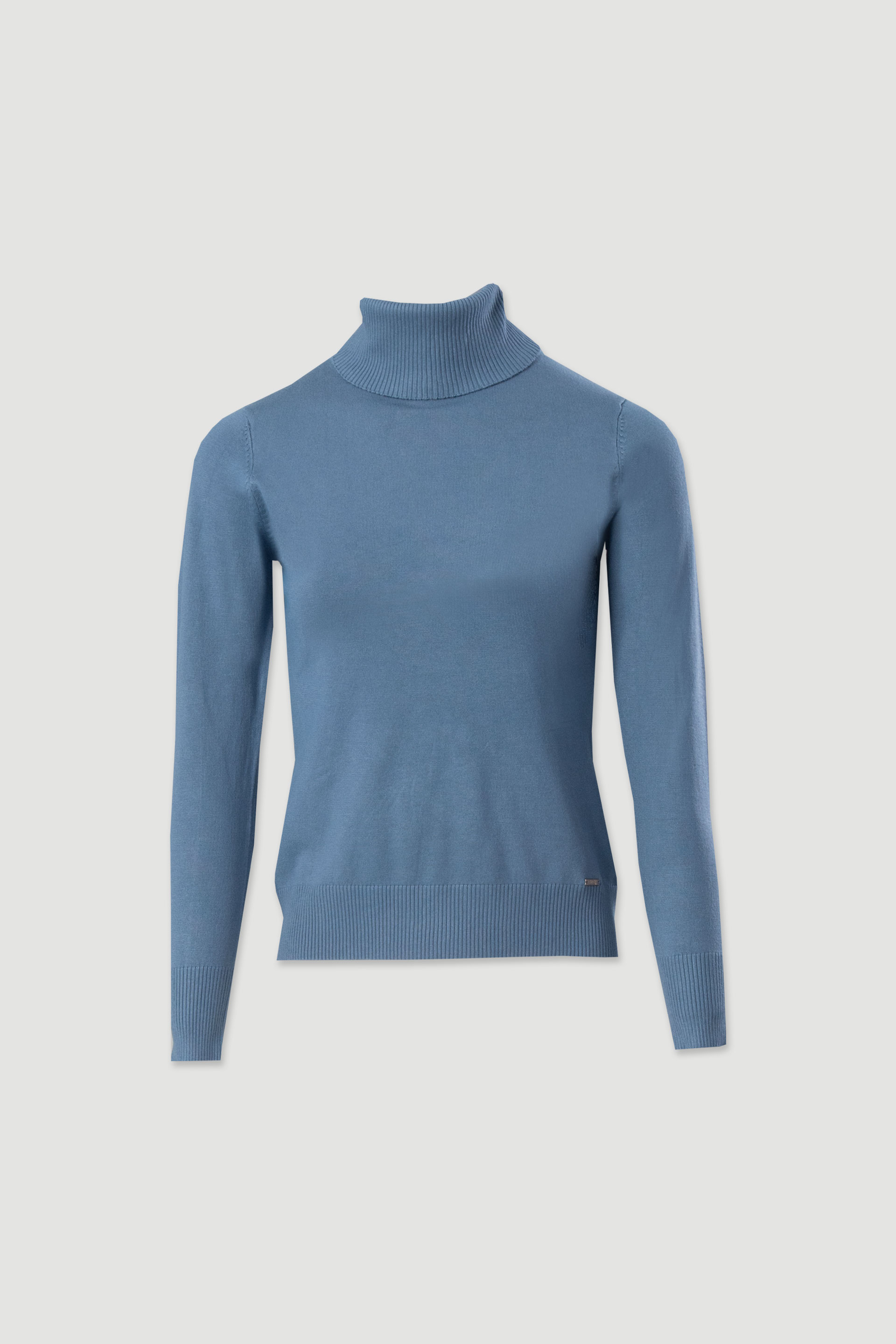 Camisola básica de gola alta