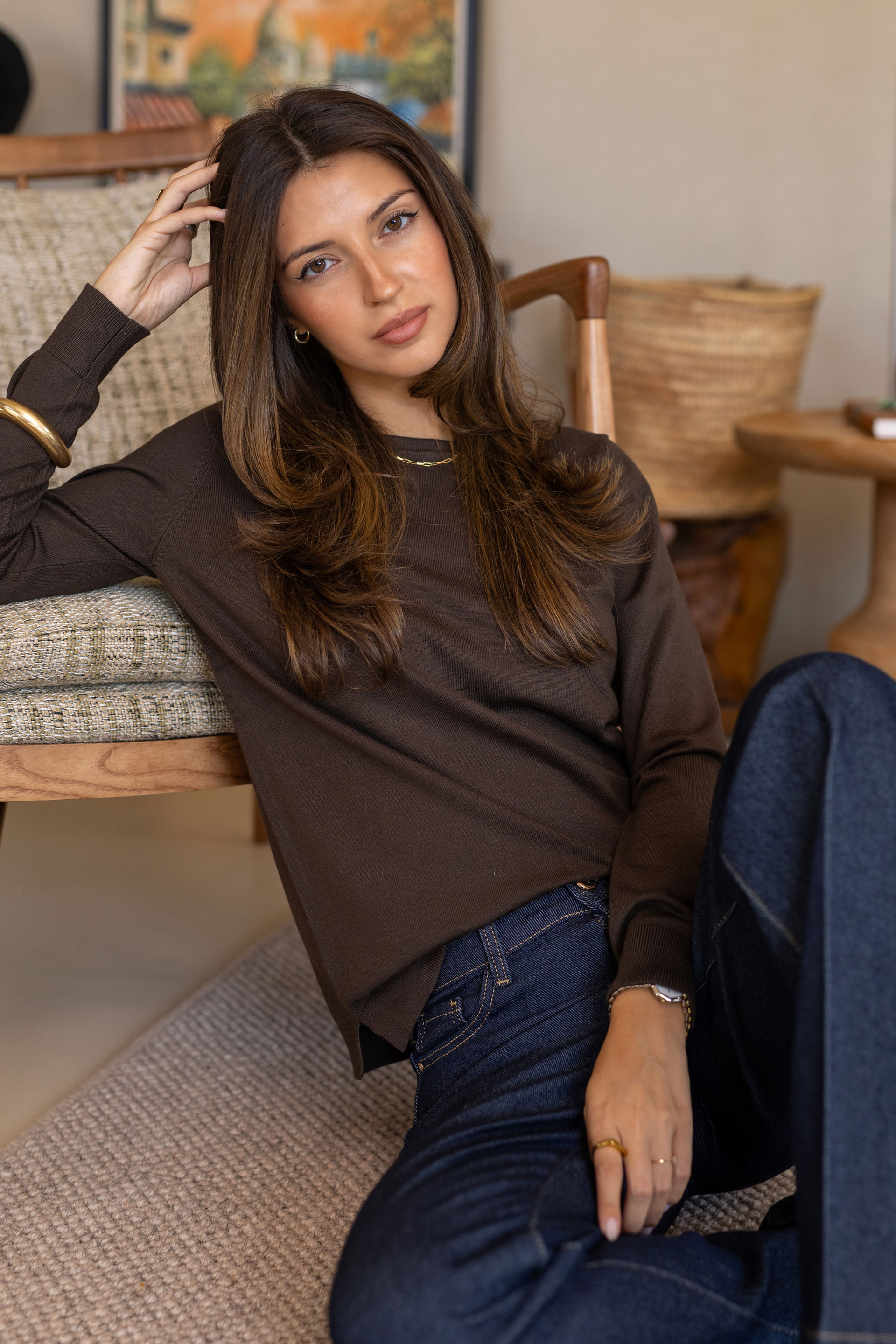 Camisola básica de malha