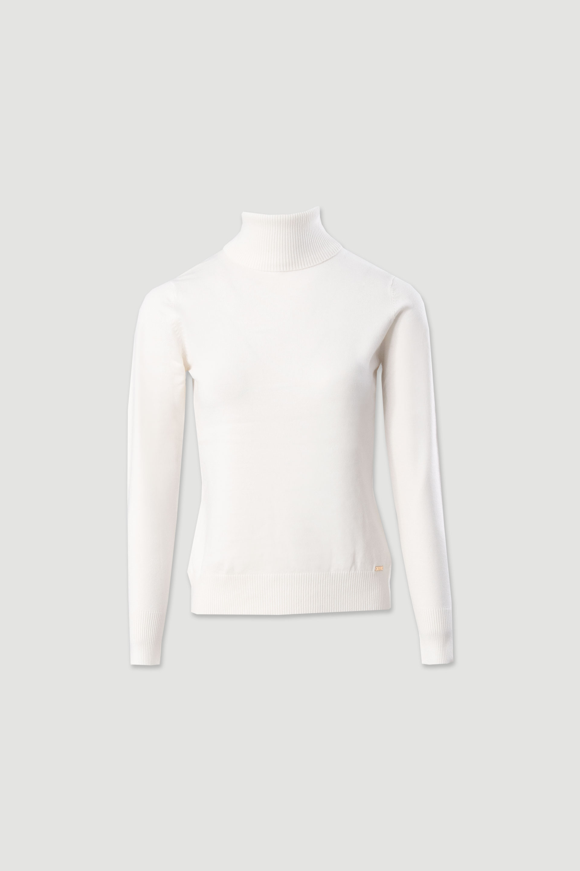 Camisola básica de gola alta