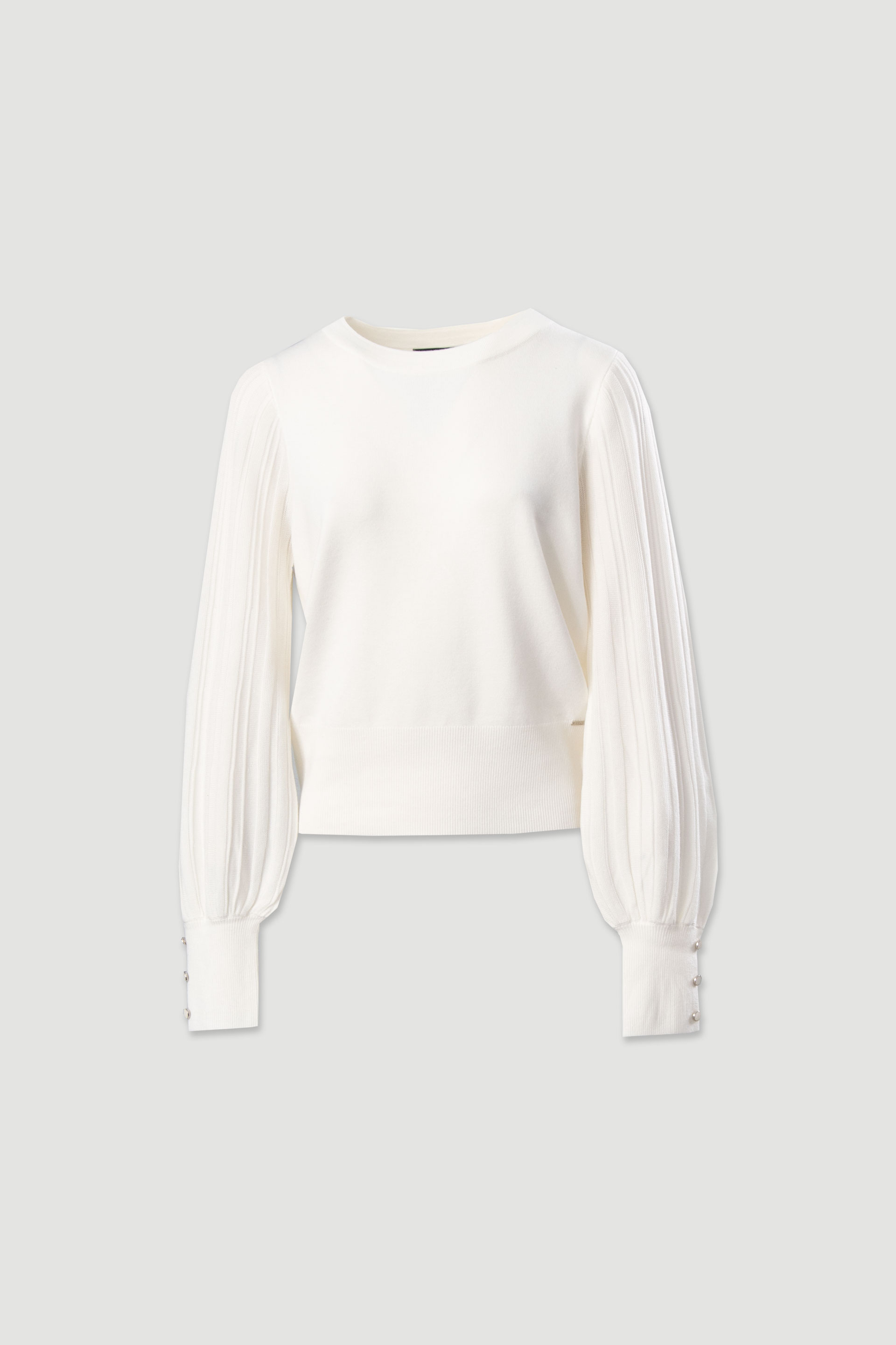 Camisola de malha com mangas abalonadas