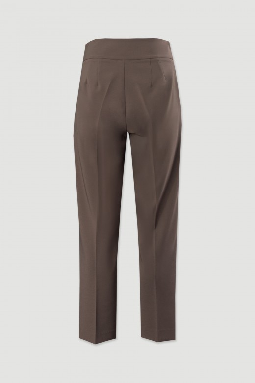 Pantaln clsico con cintura cruzada