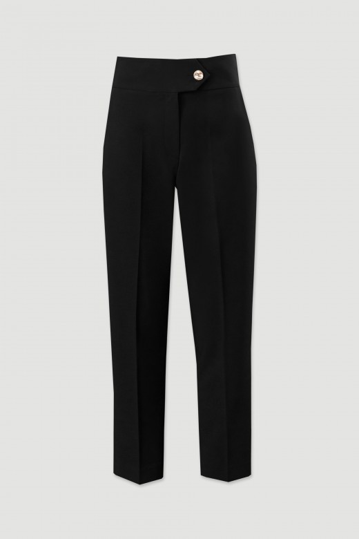 Pantaln clsico con cintura cruzada