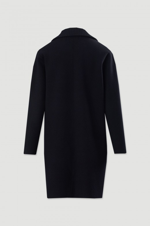 Manteau long avec dtail matelass