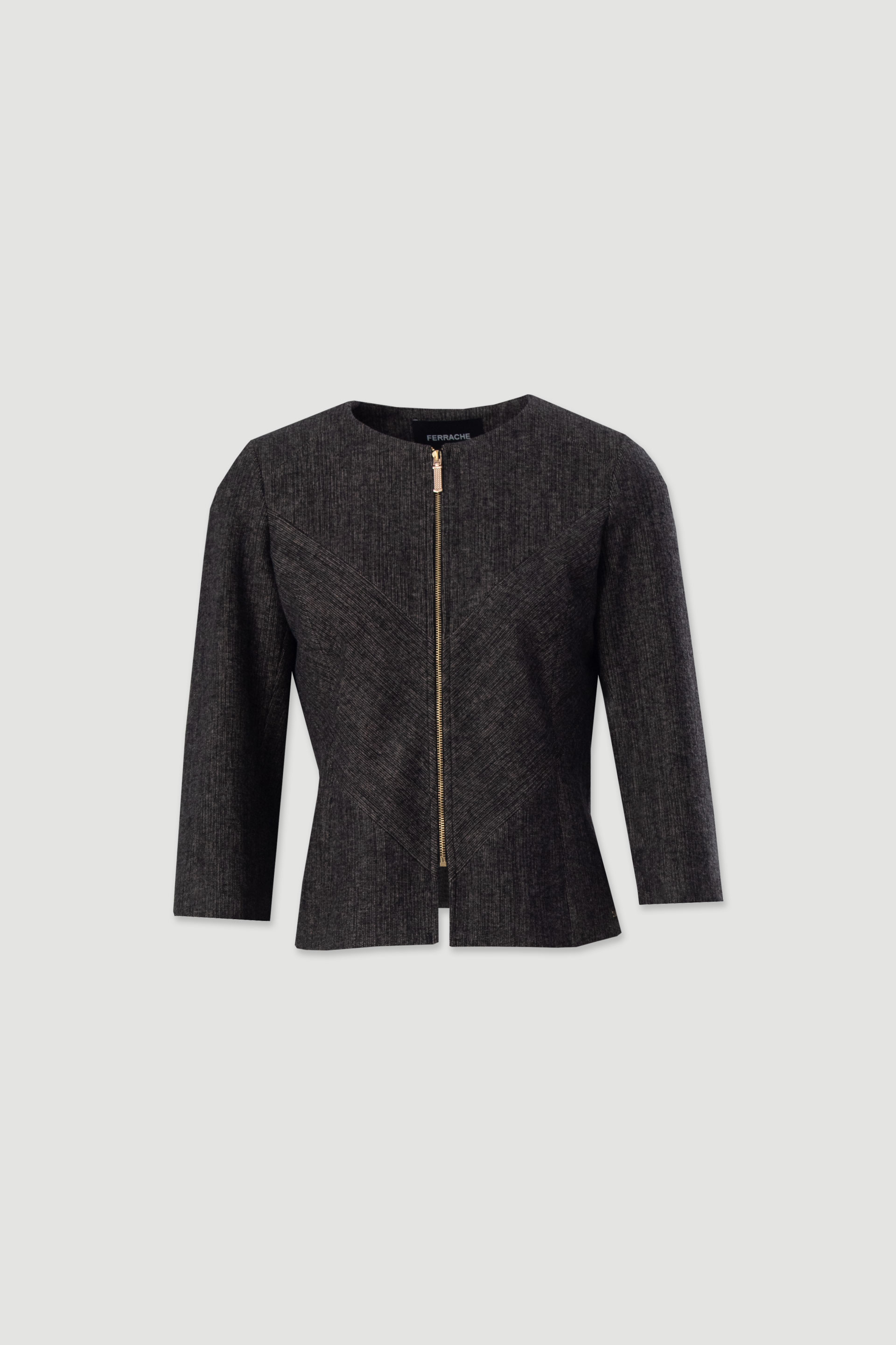 Chaqueta clásica corta estructurada