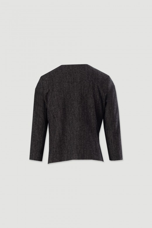 Chaqueta clsica corta estructurada
