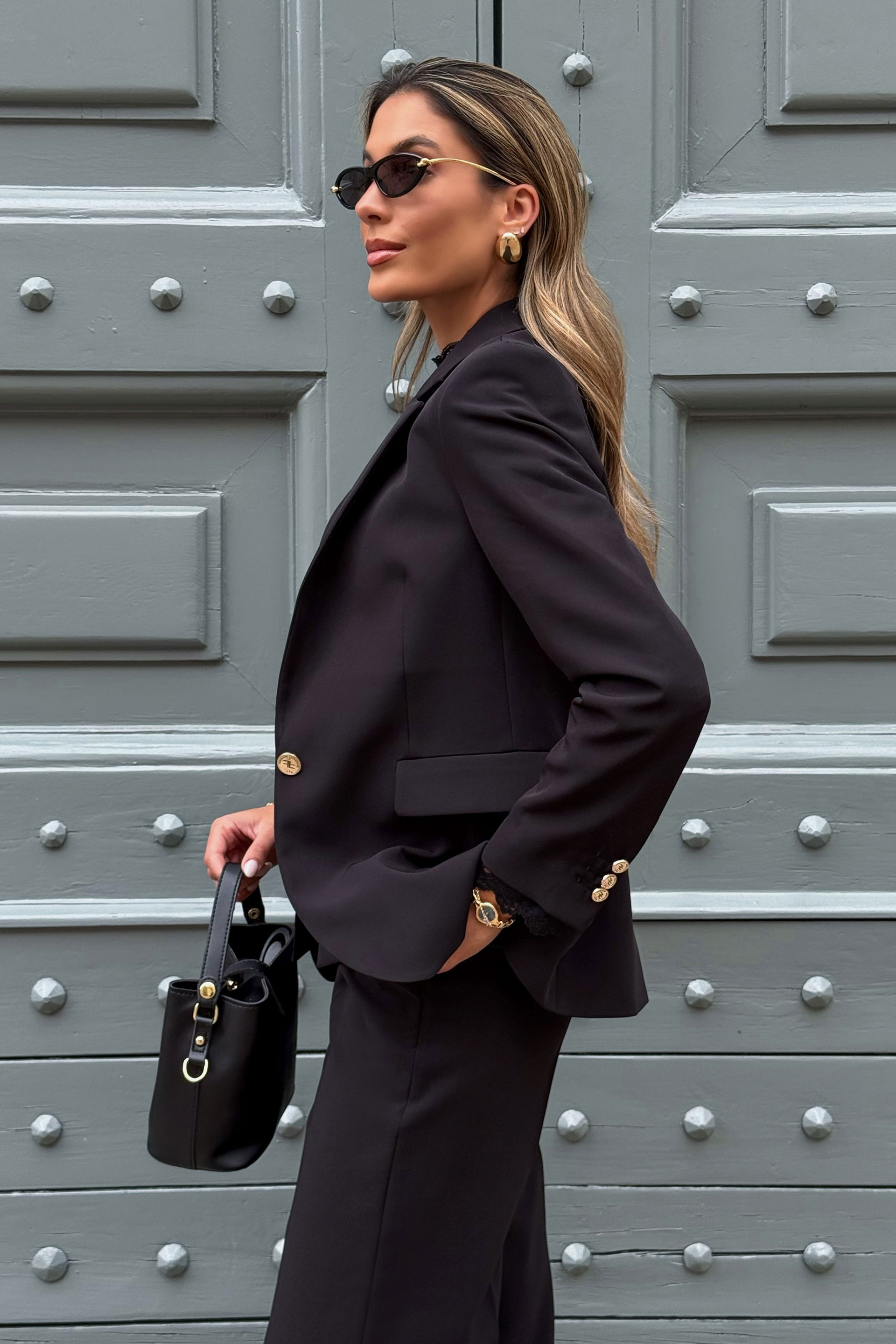 Blazer clássico estruturado