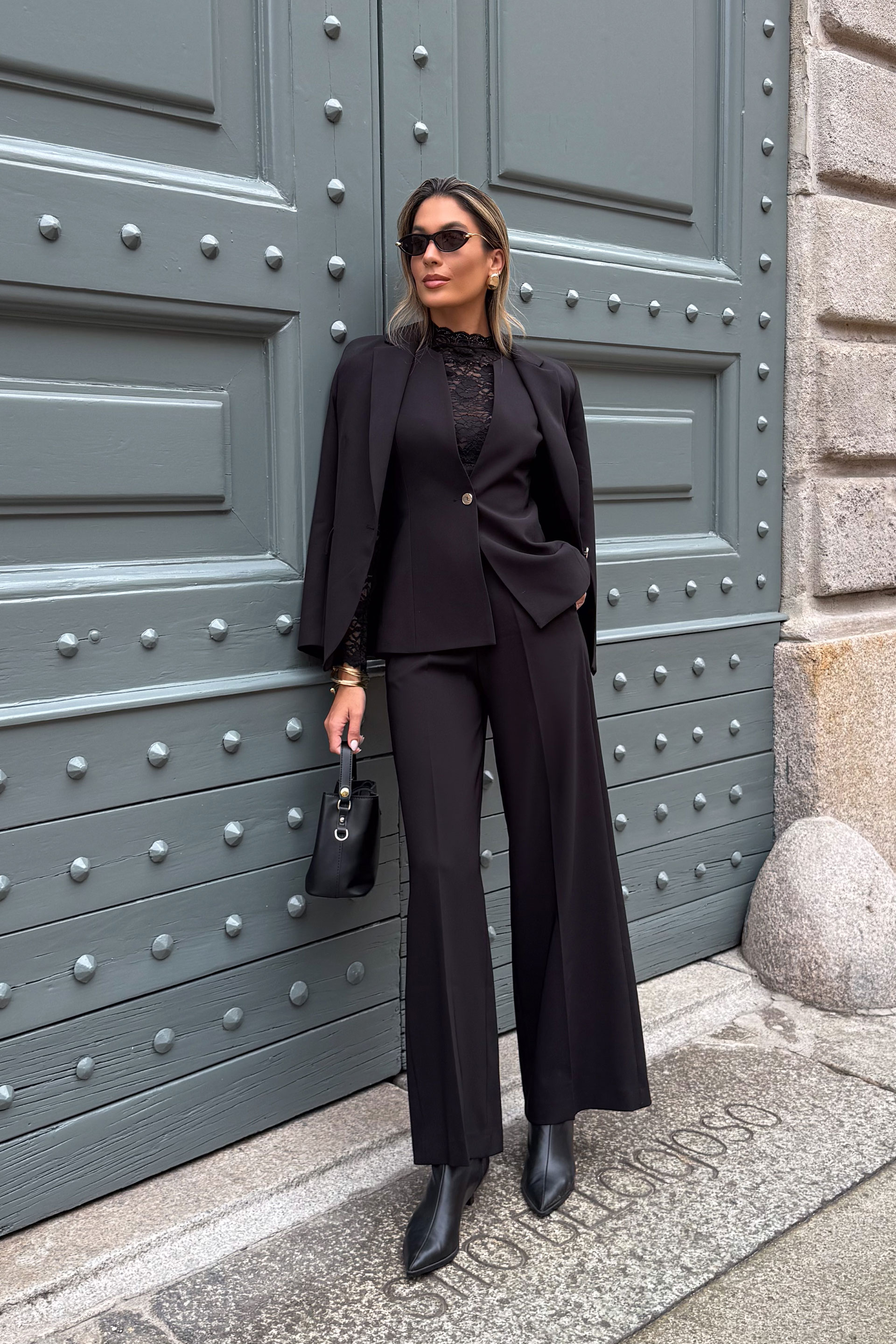 Blazer clássico estruturado